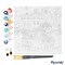 Figured'Art Mini Paint by Numbers Kit for Adults with Frame Travel Poster Amsterdam Small format 8"x8" - Craft Art Painting DIY Canvas Already Stretched on a Wooden Frame